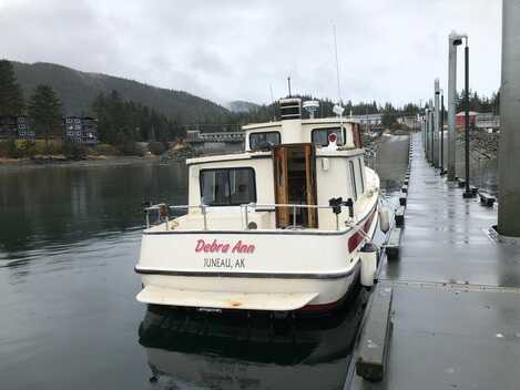 Vessel Debra Ann docked in Juneau, Alaska during survey