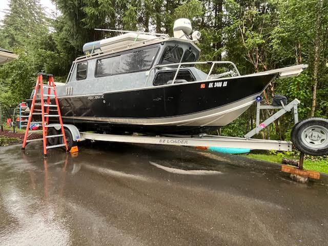 Fishing vessel Frigidland moored in Juneau harbor